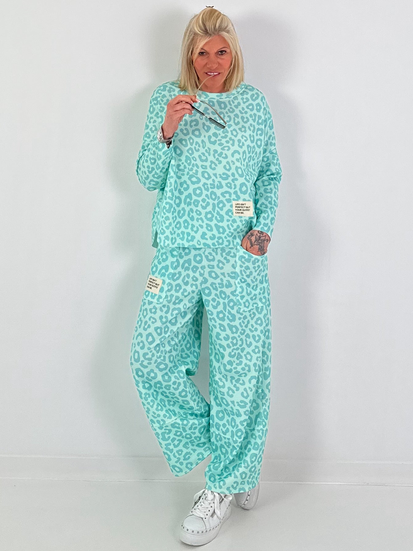 Two-piece set Leo - watergreen
