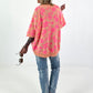 Sweater mit floralem All over Print - aprikot-pink