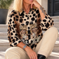 Bluse im Allover Leo-Look Chill Out - beige-taupe-mehrfarbig