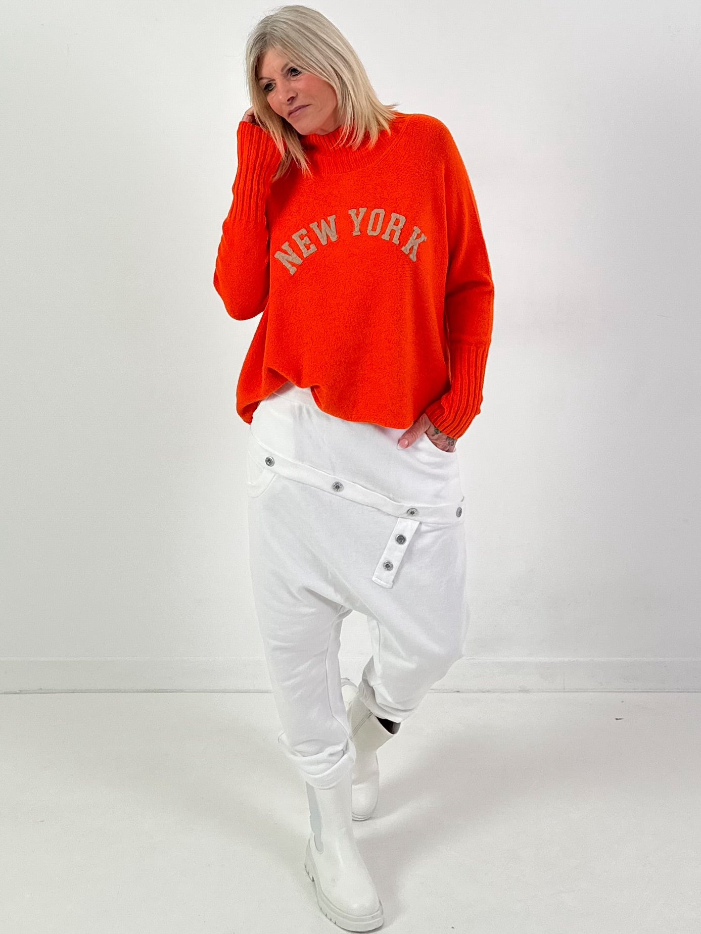 Pullover Modell "City Spirit" - orange