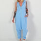 Jumpsuit Peace - hellblau