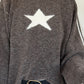 Kuscheliger Pullover mit Sternmotiv - mokka-beige