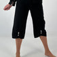 Hose mit Druckknöpfen Details - schwarz