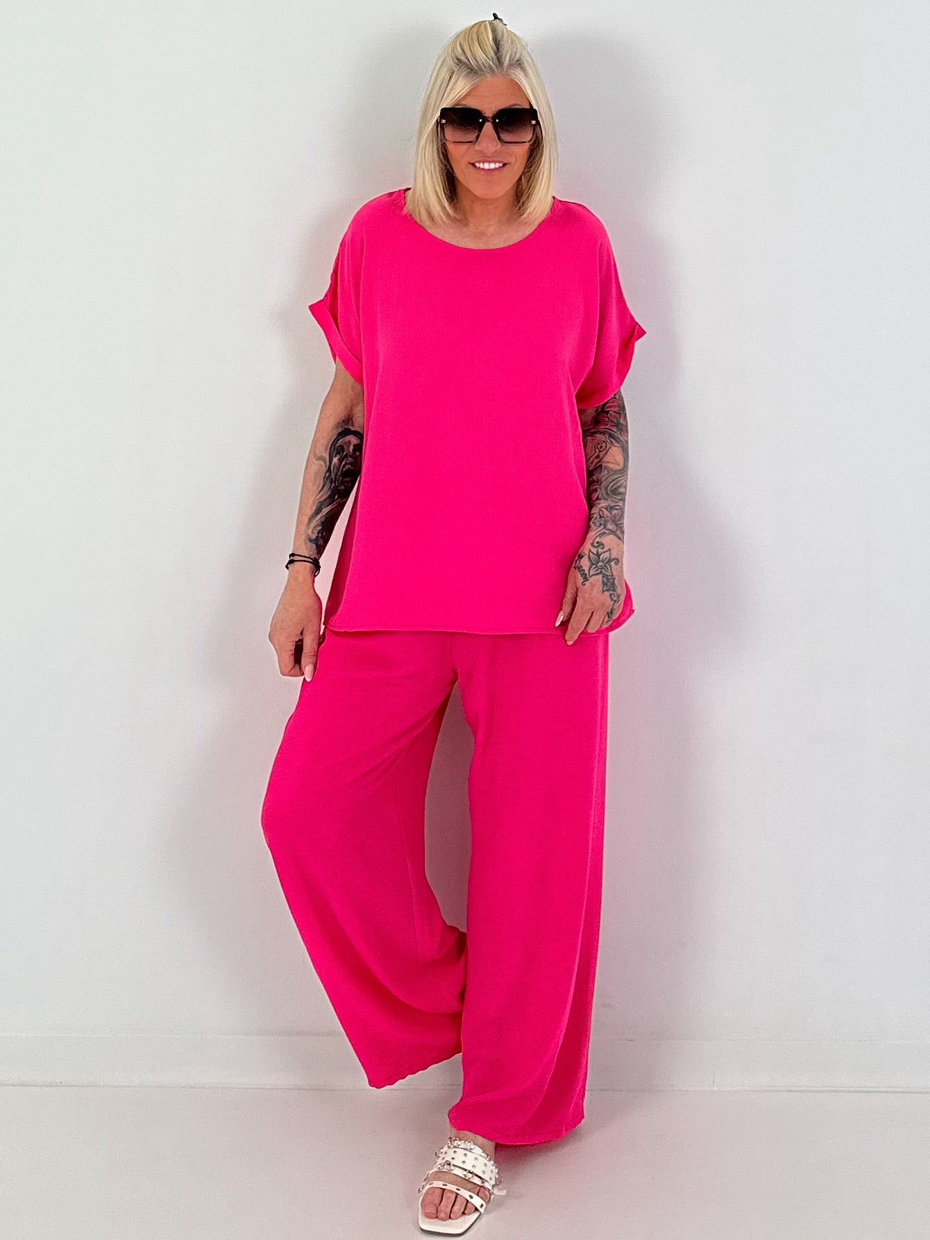 Light two-piece set - pink