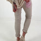 Trousers with stars - beige