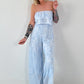 Romantischer Sommer Overall - hellblau