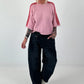 Pullover mit halbem Arm - rosa