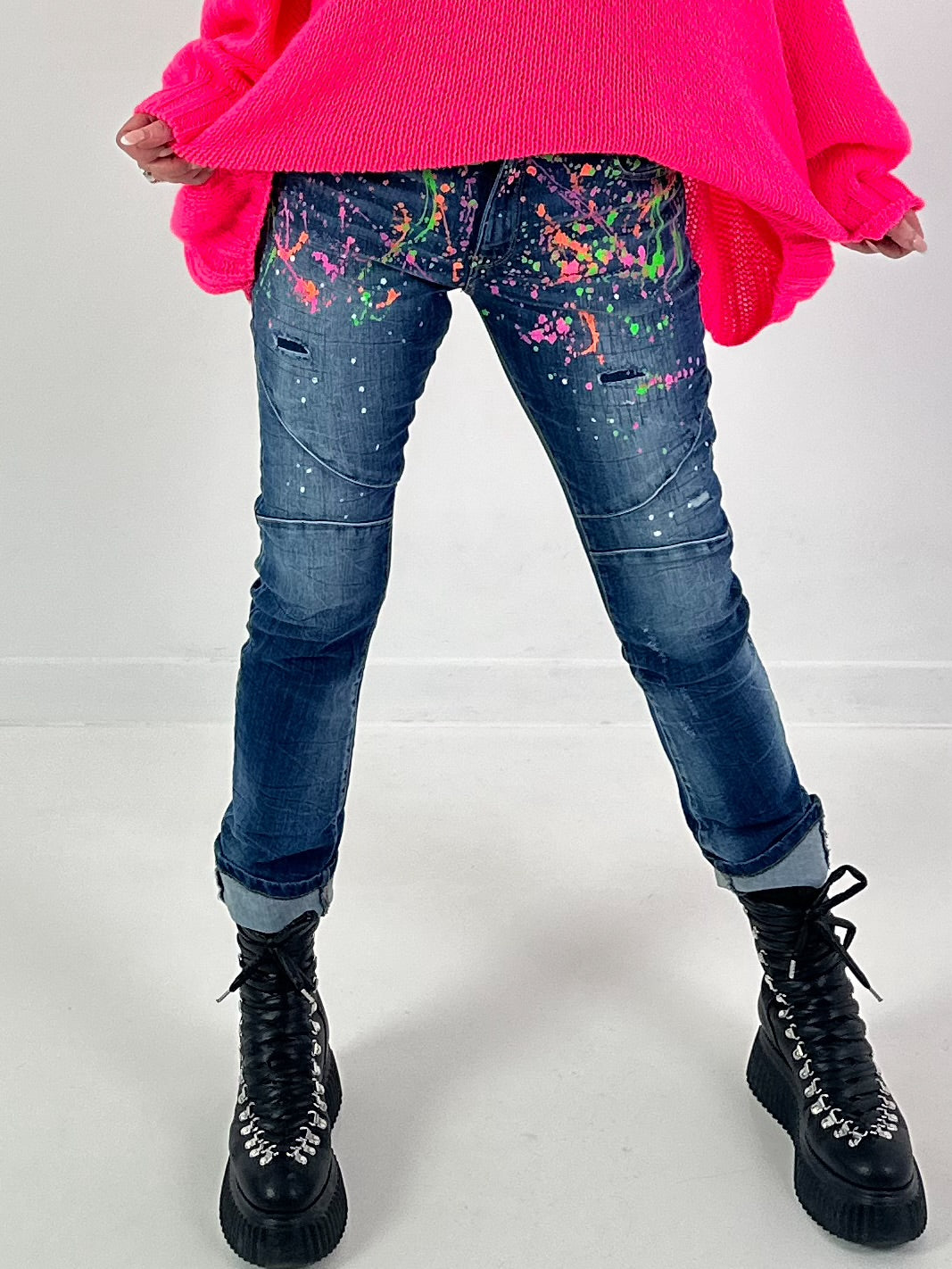 Jeans Modell "Color Riot" - blue denim