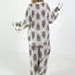Zweiteiler mit Ornament Print - taupe-creme