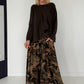 Weicher Oversized Pullover mit Rundhalsausschnitt - mokka