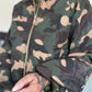 Puffy-Bomberjacke im Camouflage-Look - oliv-mehrfarbig