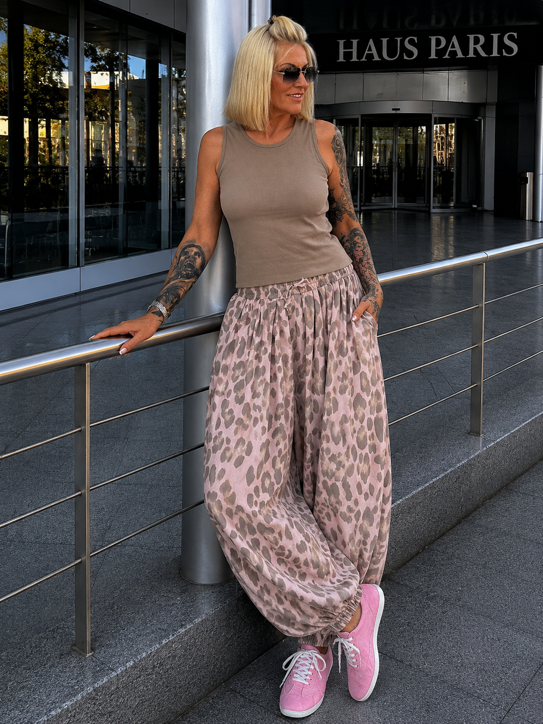 Ripp Tank Top  - taupe