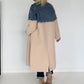 Mantel mit Denim-Einsätzen - denim-beige
