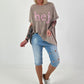 T-shirt Hej - taupe