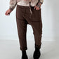 Baggy sweatshirt with patch pockets - mocha