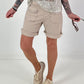Sweat Short mit Nieten - beige ( lieferbar ab 04.05.26)