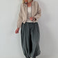 Ballon Jacke mit raffiniertem Kragen - beige