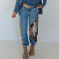 Jogg-Jeans im Used Look Zebra - denim