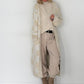 Strickmantel mit Pailletten - beige