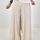 Sweat-Palazzo Hose - beige