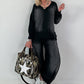 Lässiges Sweatshirt im Used-Look - schwarz
