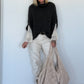Cozy chunky-knit slipover - anthracite