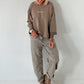 Sweater Cèst la vie - taupe