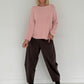 Weicher Basic Pullover - rosa