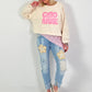 Sweater Ciao Amore - creme