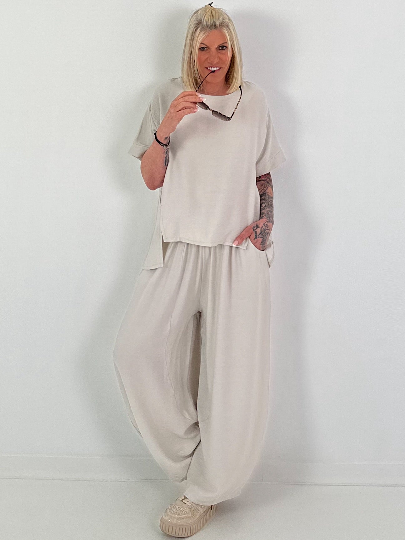 Light two-piece set - beige