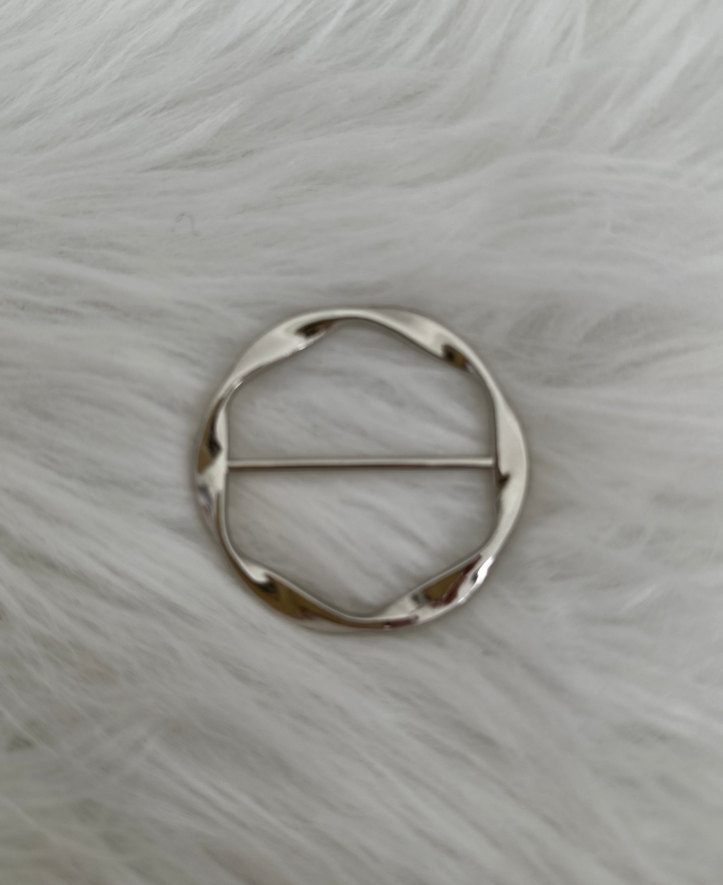 Ring met middenbalk - zilver