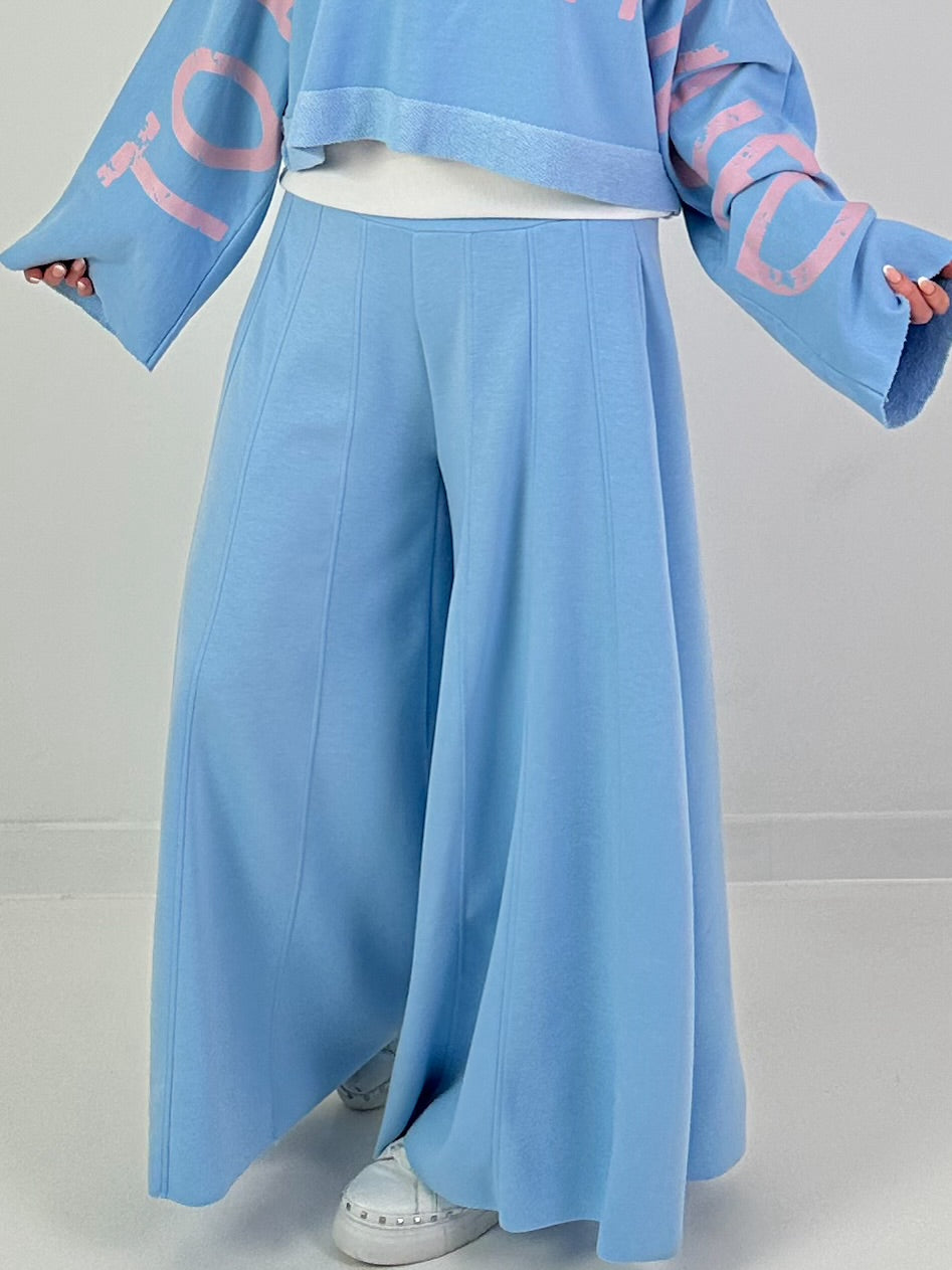 Palazzo-Hose - hellblau