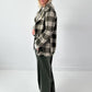 Geruit wollen blazer, model "Royal Check" - olijfgroen-veelkleurig