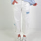 Culotte Jeans Model "Soft Canvas" - white