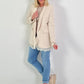Blazer met kanten details - beige