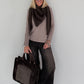 Weicher Basic Pullover - taupe