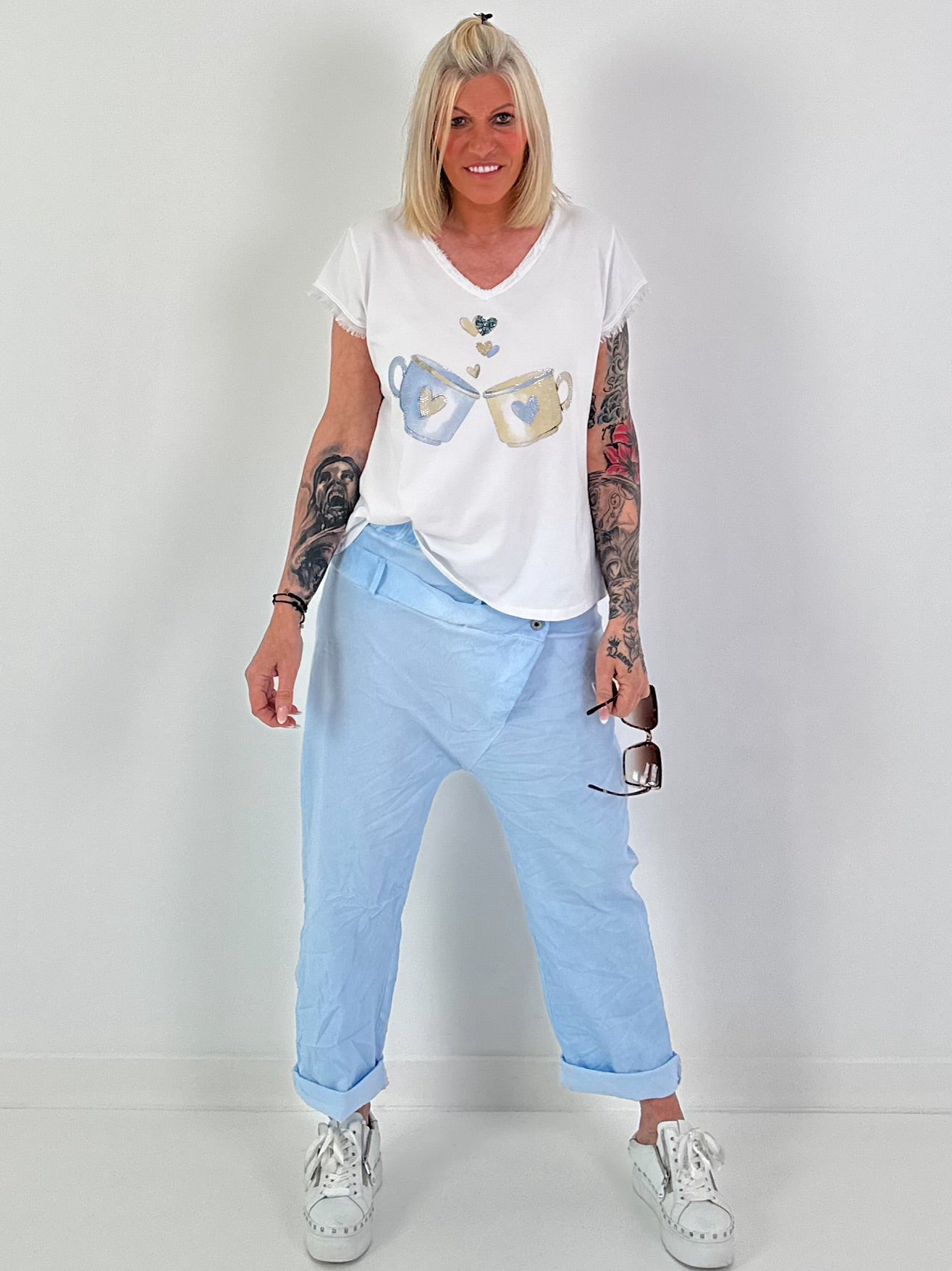 T-shirt cups - white