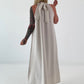 Klassisches Neckholder-Kleid - beige