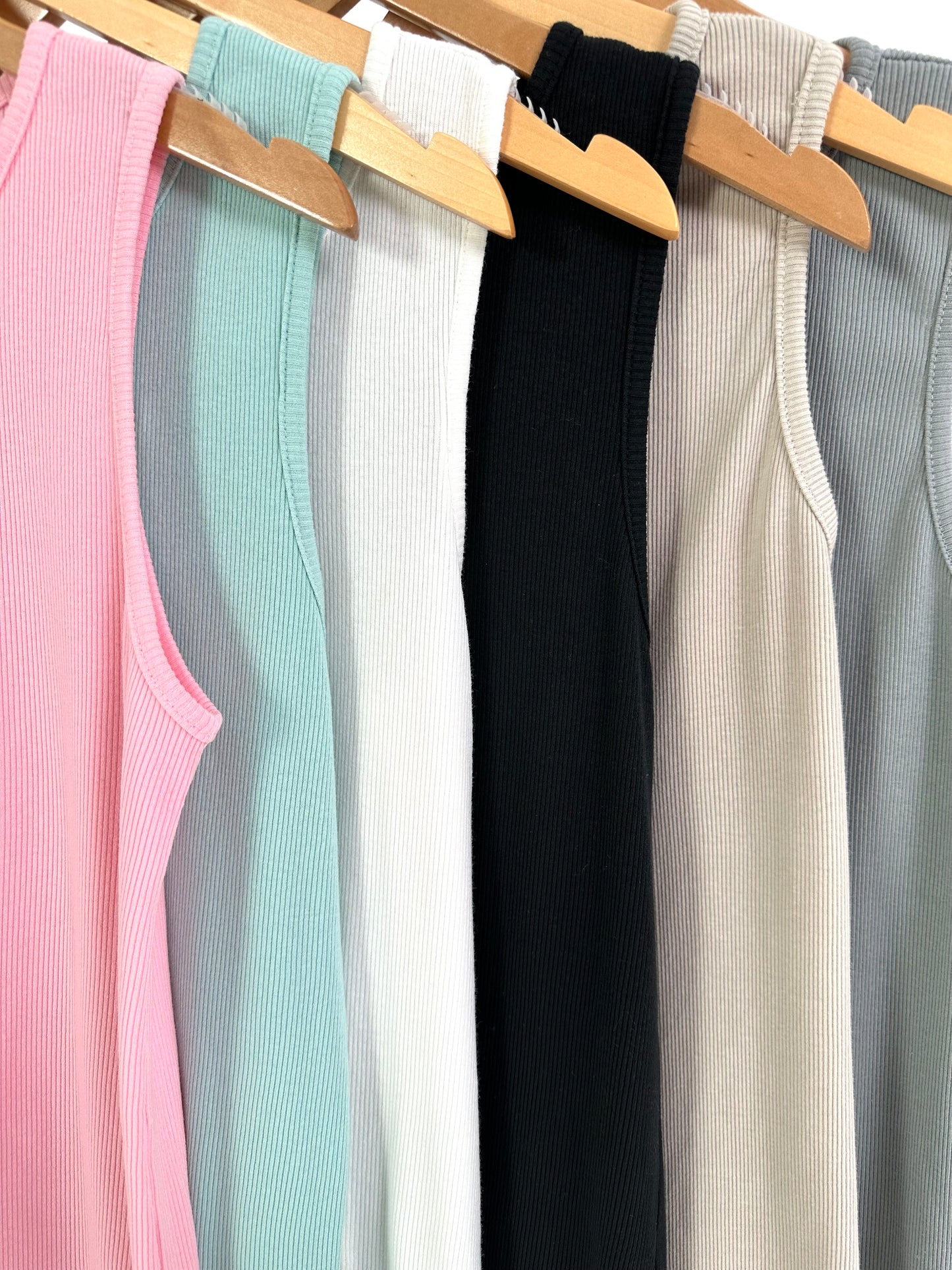 Ripp Tank Top Modell "Pure Line" - 6 Farben