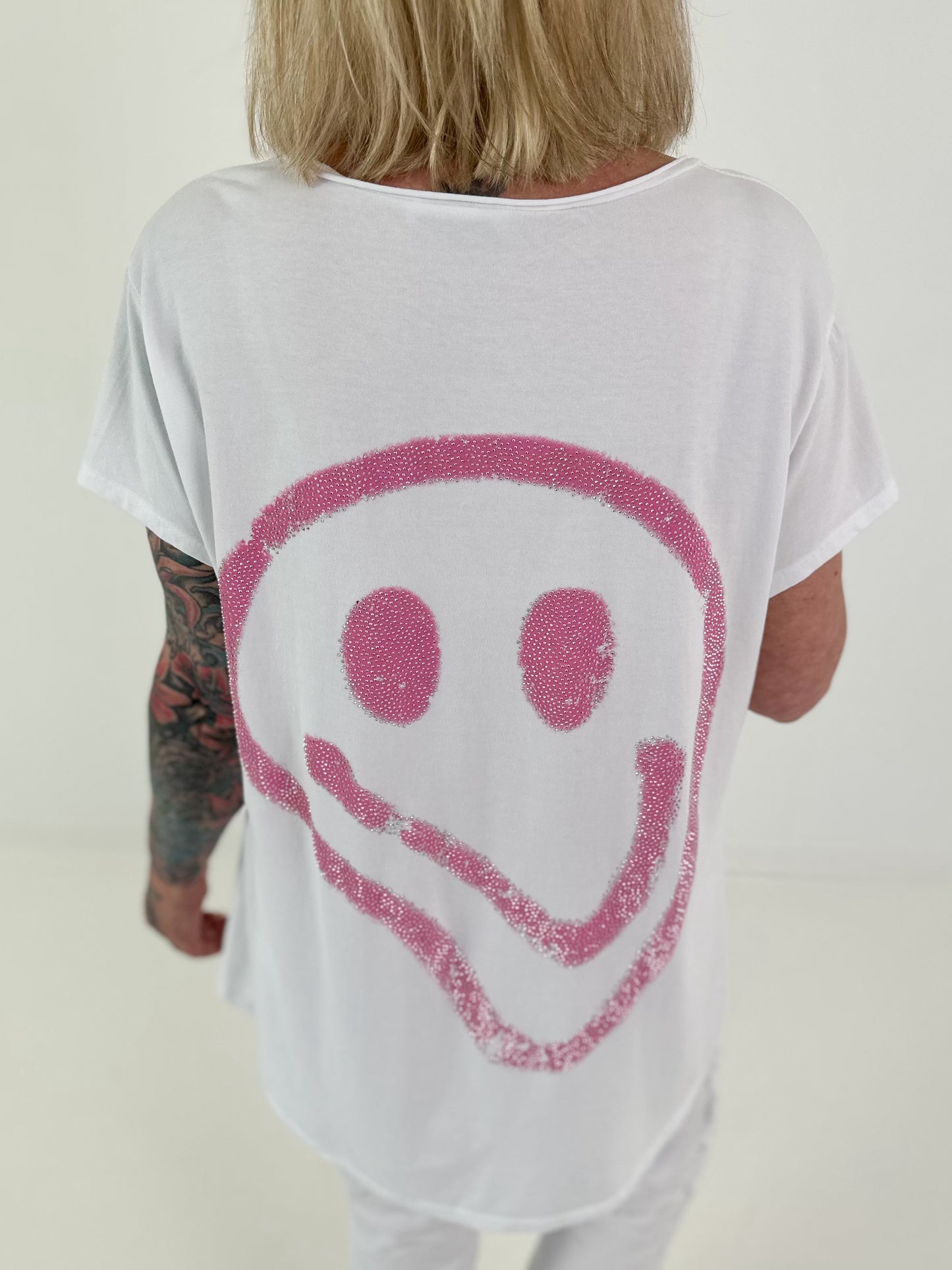 T-Shirt Smile - weiss