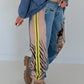 Jogg-Jeans im Used Look Zebra - denim