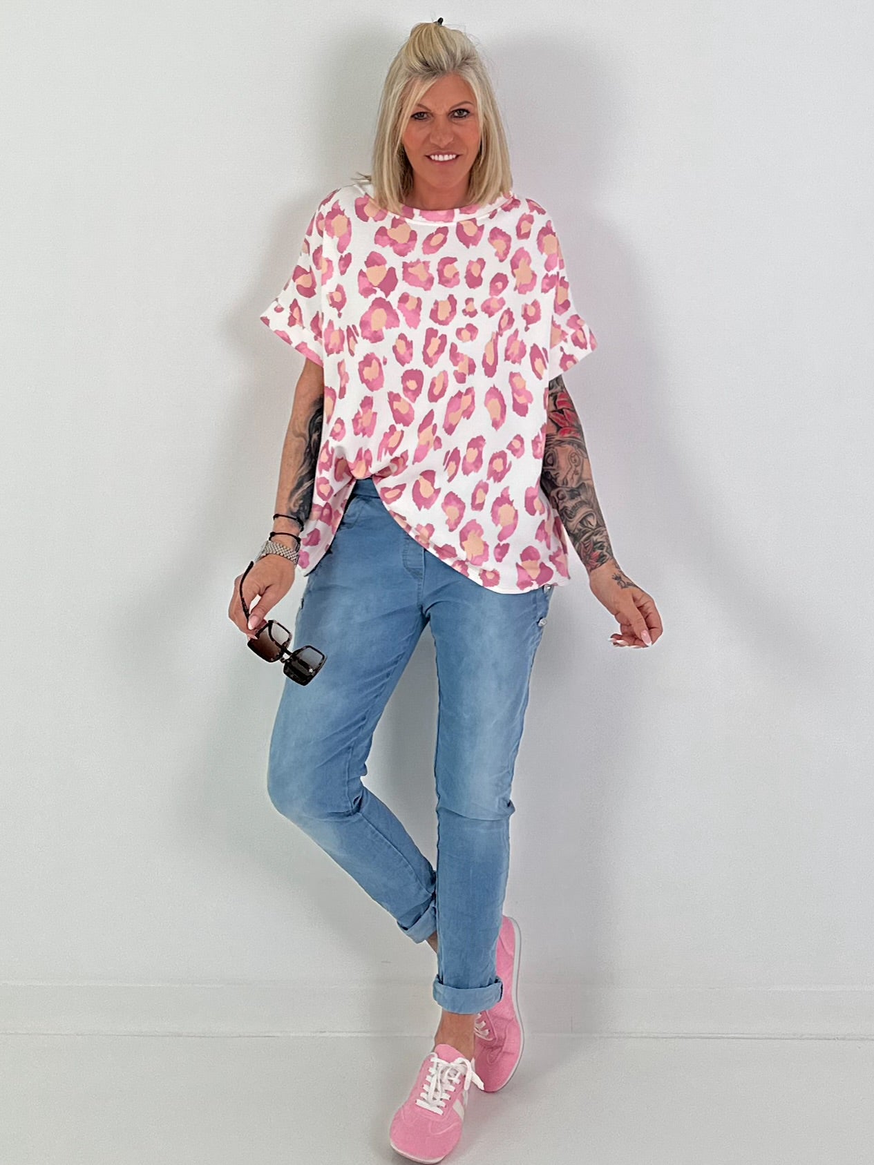Sweatshirt Leo - pink