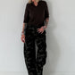 Soft knit polo sweater - mocha