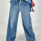 Wide leg jeans - blue