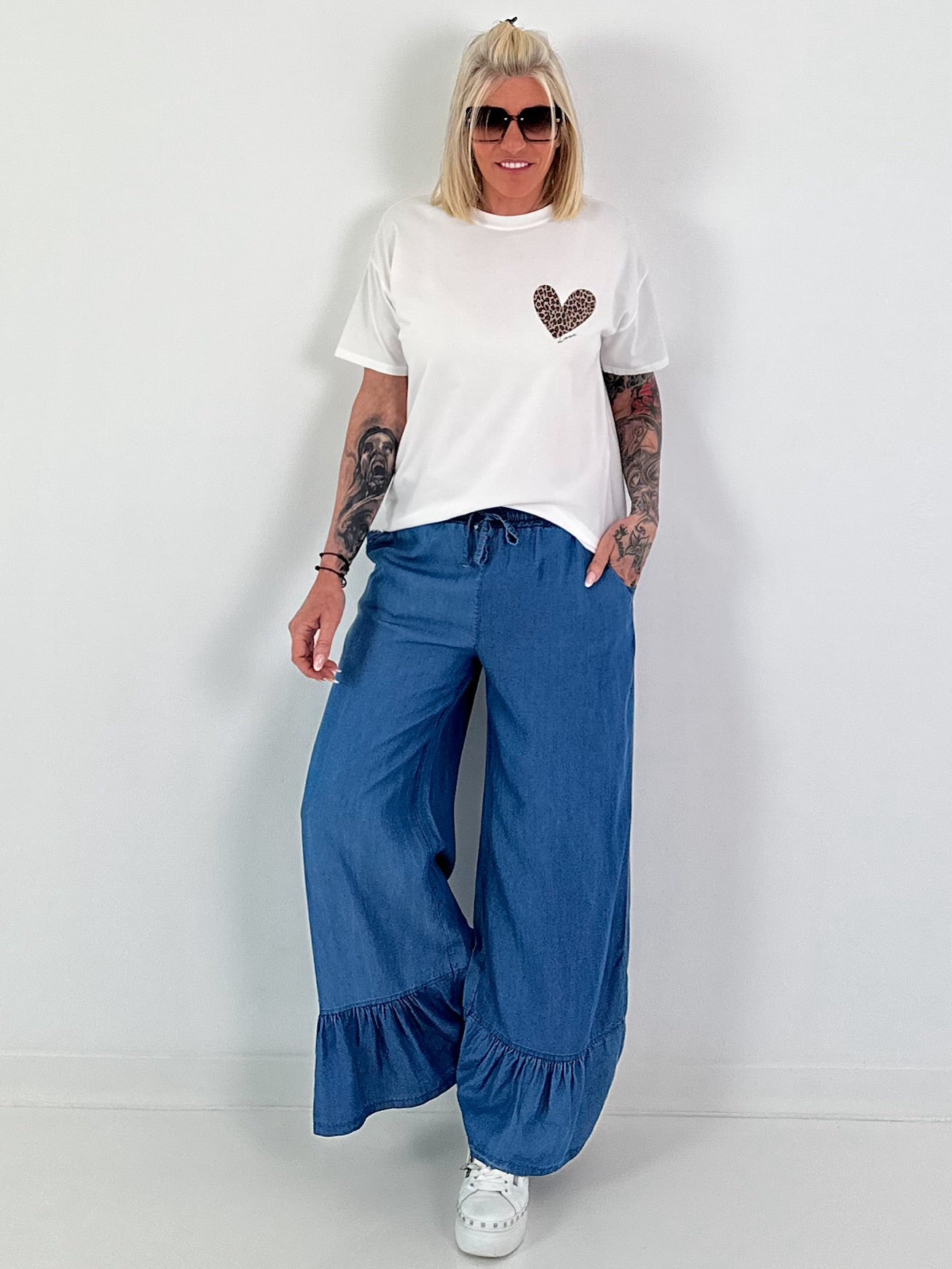 T-Shirt Amour Leo - weiss-beige