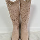 Boots with cut-out - beige