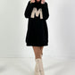 Long Hoodie/Kleid Modell "Edition M" - schwarz