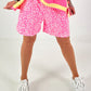 Leo Short - neonpink-weiss