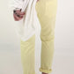 Sweatpants with large patch pockets - yellow