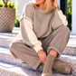 Pullover Two Colors - taupe-beige